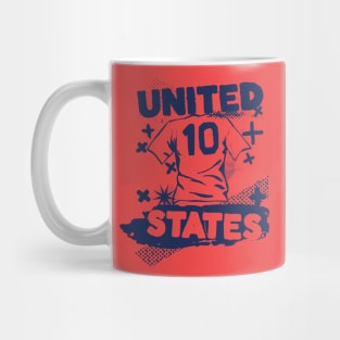 Vintage American Soccer // Retro Grunge USA Soccer Mug